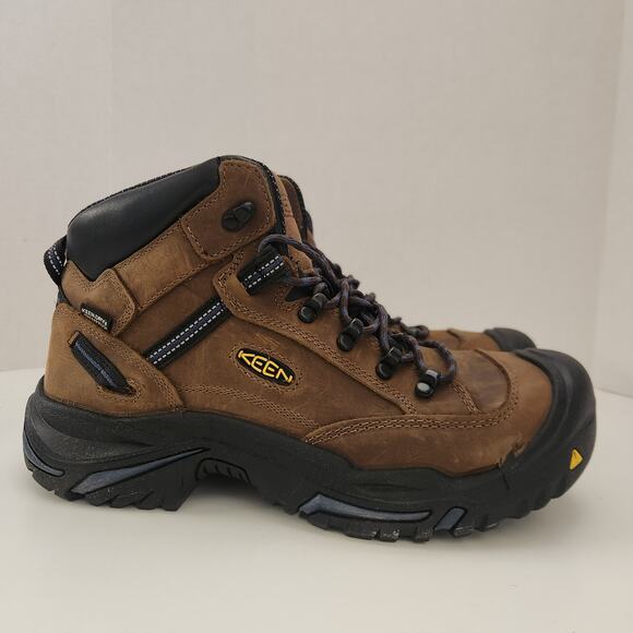 KEEN Utility Mens Work Boots, Bison/Ensign Blue, 9.5 US main image 9
